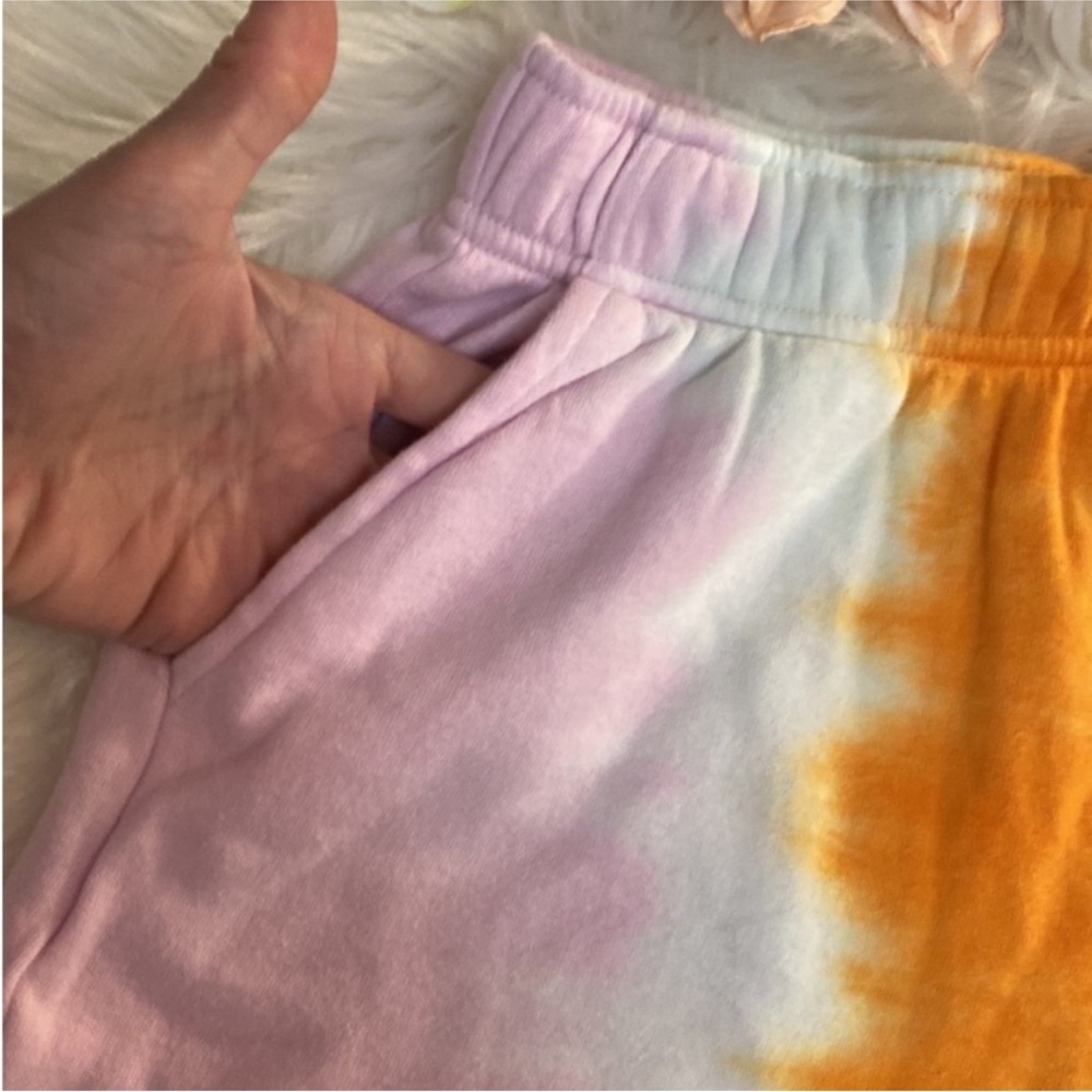 Multi Colored Lounge Shorts Blue Orange Women’s Sz SM Oversized NEW! - Picture 3 of 4
